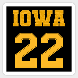 IOWA || 22 Sticker